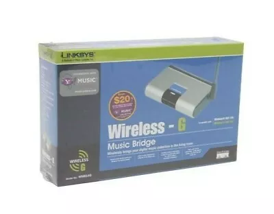 Linksys WMB54G 2.4ghz 802.11g Or B Wireless Music Bridge • $32.95