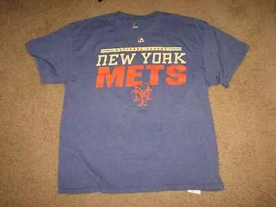 NEW YORK METS T-shirt XL Majestic WS And NLCS Logos • $4