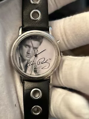 Elvis Presley Tribute Musical Watch  Love Me Tender” 2001 Men’s Quartz  • $24.99