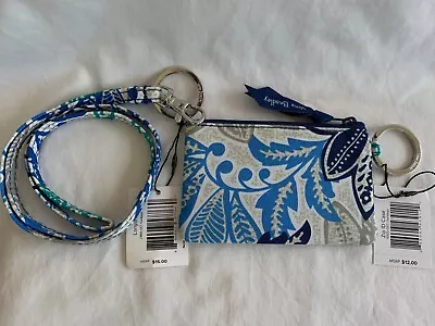 NWT VERA BRADLEY Zip ID & Lanyard Santiago Pattern • $14.99