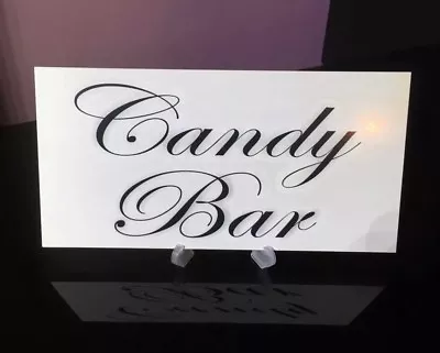 Wedding Candy Bar Plaque Love Is Sweet Treat Gift Book Table Sign Free Stand • £4.49