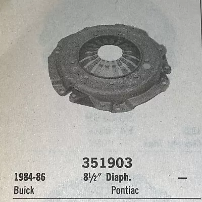 Clutch Plate 351903 BWD Fits 84-86 GM 1.8 -  8.5” Diaphragm Free Shipping • $19.95