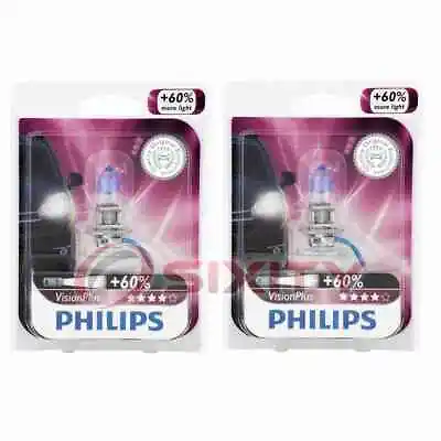 2 Pc Philips Front Fog Light Bulbs For Volkswagen Cabrio Caddy CrossFox Ke • $29.65