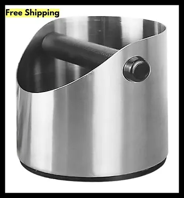 $21.99 • Buy Premium Coffee Knock Box Stainless Steel Construction Silver Espresso Knock Box