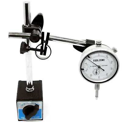 £21.05 • Buy DTI Dial Indicator Gauge With Magnetic Base Stand Engineers Clock & Stand Set