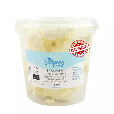 TheSoapery Organic Unrefined Shea Butter - 500g • £9.95