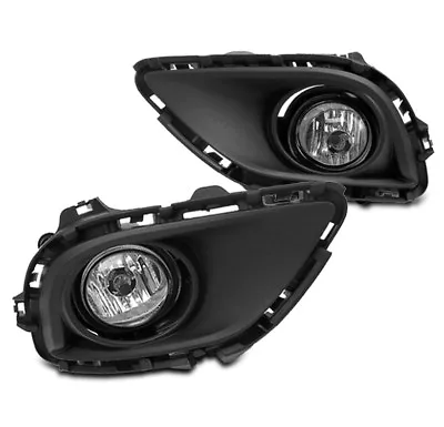 Mazda 2013-2015 Cx-9 Cx9 Front Lower Bumper Chrome Clear Lens Fog Light W/switch • $51.95