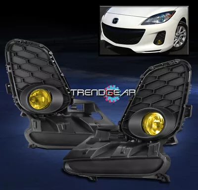 2012-2013 Mazda 3 Mazda3 Bumper Driving Fog Light Yellow W/bulb+cover+switch Kit • $86.95