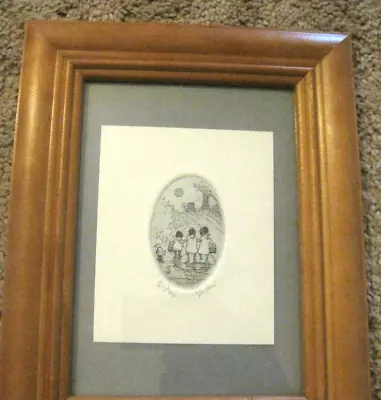 Ed Gifford  Sisters  Miniature Etching Art Prints  • $150