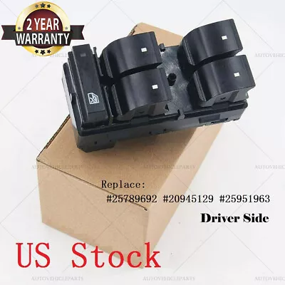 Master Power Window Switch For Chevrolet Silverado GMC Sierra Driver Side 4 Door • $10.11