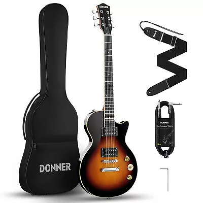 Donner DLP-124 Electric Guitar LP Rock Blues Humbucker H-H Pickups Solid Body • $155.99