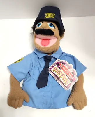 Melissa And Doug Puppet Cyrus Cy Wren Police Officer Cop Hand Puppet With Tags • $19.95