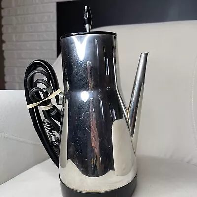 Vintage Sunbeam AP74 CoffeeMaster Chrome Black Coffee Pot Percolator • $42.74