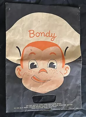 Original Vintage Bond Bread Bondy Halloween Advertising Trick Or Treat Bag • $40