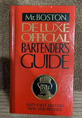 Vintage Mr. Boston Deluxe Official Bartender's Guide - 1982 • $7.99
