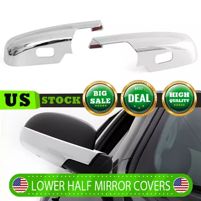 LOWER Chrome Mirror BASE COVERS For 07-13 Chevy Silverado Tahoe GMC Sierra/Yukon • $29.99