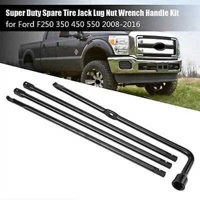 Spare Tire Jack Lug Nut Wrench Handle Kit For Ford F250 350 450 550 2008-2016 • $39.90