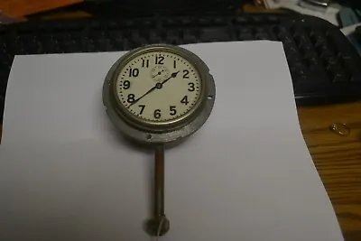 $54.99 • Buy Vintage Hand Wind Car Clock Second Hand Runs