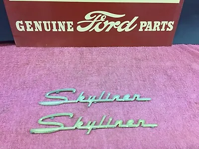 1957 1959 Ford Skyliner Scripts ( 1 Pair ) BAC-5150399-A • $145