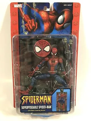 Toybiz Marvel Legends Mcfarlane Spider-man 6” Figure Superposeable Wall Crawling • $674.98