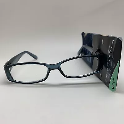 D926 Foster Grant  POSH BLU 1.50 Reading Glasses W/Case  READERS MAGNIVISION • $9.95