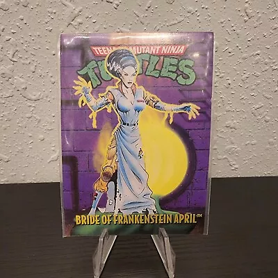 TMNT 1994 Monster Turtles Bride Of Frankenstein April Original Trading Card • $14.24