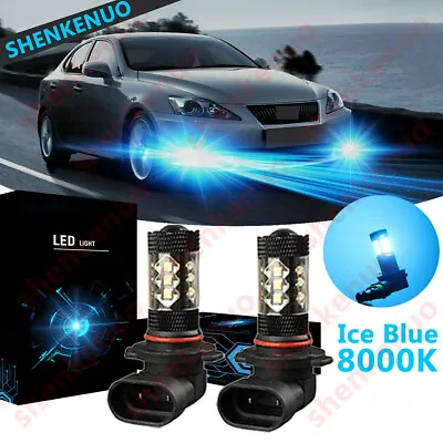 For 2006-2010 Lexus IS250 / IS350 - 2X Ice Blue 9006 LED Fog Light Bulb 8000K BL • $11.69