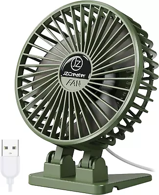 Jzcreater USB Desk Fan Mini Fan Portable 3 Speeds Desktop Table Cooling Fan P • $11.82