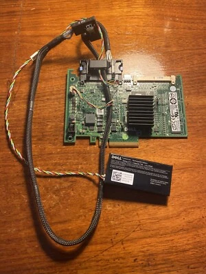 $22 • Buy Dell T954J PowerEdge PERC 6i SAS SATA RAID Controller W/ Battery NU209 & Cable