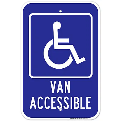 $45.99 • Buy Handicap Van Accessible Parking Sign,