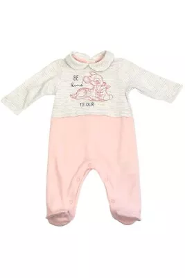 £6.99 • Buy NEW Baby Girl Bambi Sleepsuit Be Kind To Our Planet
