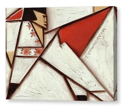 Tommervik Geometric Elvis Red Cape Elvis Presley Rock And Roll Art Canvas Print • $355