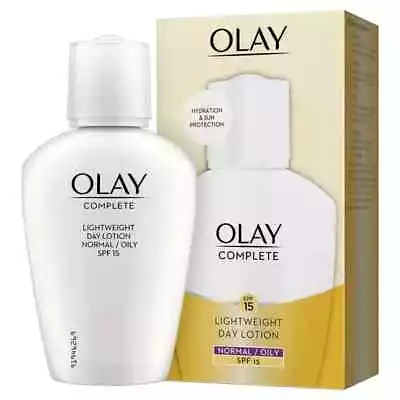 Olay Complete Lightweight Day Lotion Normal/Oily Skin SPF 15- 100ml Moisturising • $16.25