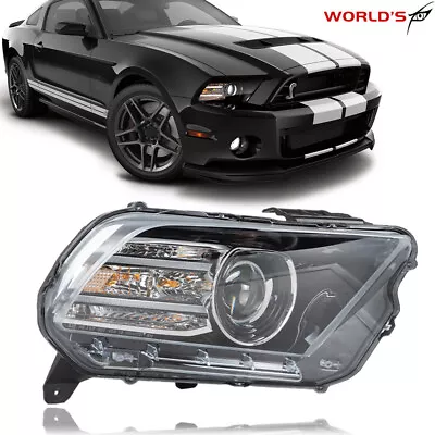 For 2013-2014 Ford Mustang Projector Headlight HID/Xenon W/LED Right Clear Lens • $178.36