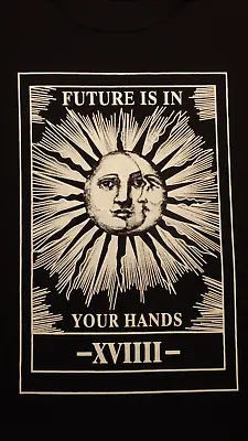 $25 • Buy Sun & Moon Metaphysical T-shirt Future Is In Your Hands Size 2X Amazing Graphics