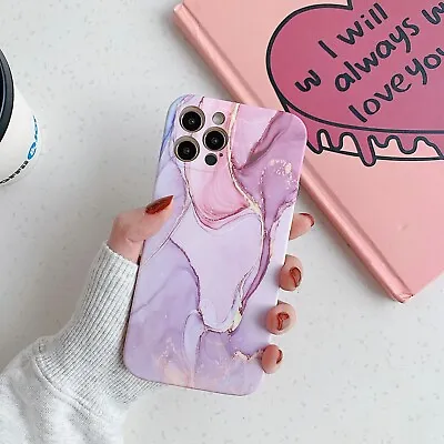 $11.99 • Buy For IPhone 14 13 12 11 Pro Max XR XS 8 7 Plus Case Marble Soft Cover 8 Colours