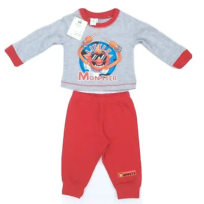 Little Monster Pyjamas Muppets Animal Toddler Baby Sleepsuit 2 Piece 6-9 Months • $11.33