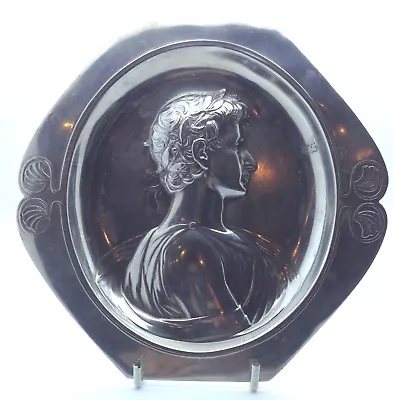 WMF Art Nouveau Antique Wall Plaque Tray Portrait Of Ceasar Jugedstil 19th  • $350