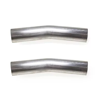 3  304 Stainless Steel 15 Degree Mandrel Bend Pipe Exhaust 16 Gauge USA (2 Pack) • $56.71