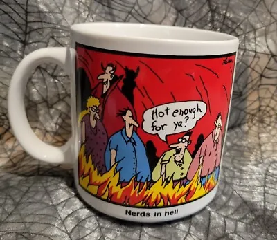 The Far Side  Nerds In Hell  Coffee Mug Vintage 1987 Gary Larson NICE • $15.98