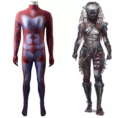 Predator Costume Cosplay Bodysuit Female Yautja Jumpsuit For Kids Adult • $50.89