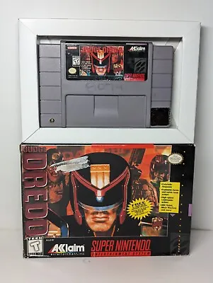 Judge Dredd (SNES Super Nintendo) Game And Box With Tray Tested Working  • $39.99
