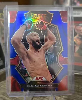 2023 Panini Select UFC Khamzat Chimaev  Blue Prizm 09/199 • $1