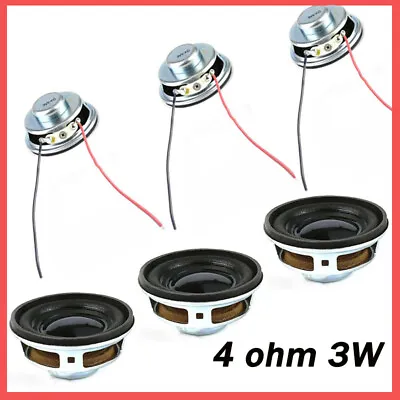 Small Mini Audio Speaker Speaker 4 Ohm 3W With Cable 10cm 20cm 30cm 40cm 50cm • $3.05