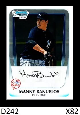 1-2011 Bowman Chrome Prospects Manny Banuelos Angels Qty Available • $1.49