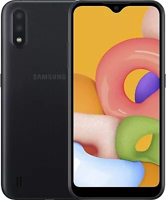 Samsung Galaxy A01 Black 16GB 2GB RAM (MetroPCS) Smartphone - Pristine • $75