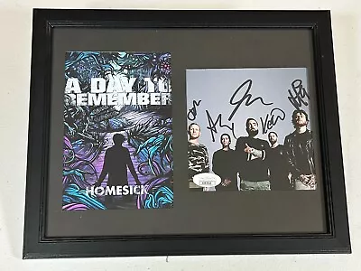 A Day To Remember Autographed Signed Homesick Photo Display W/ Jsa Coa # Ai83823 • $200