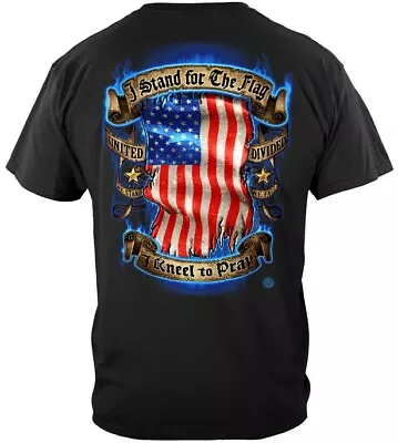 I Stand For The Flag I Kneel To Pray T Shirt American Flag Patriotic Shirt • $20.99