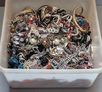 £23 • Buy Joblot Of Costume Jewellery From House Clearance. 6.6KG  Unsorted,  Unchecked.