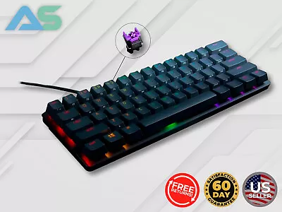 Razer Huntsman Mini Gaming Keyboard Purple Clicky Optical Switches Chroma RGB • $34.99